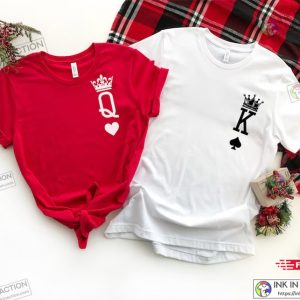 King and Queen Shirt Couple Shirts King of Spades and Queen of Heart Shirt Couple Outfit 3