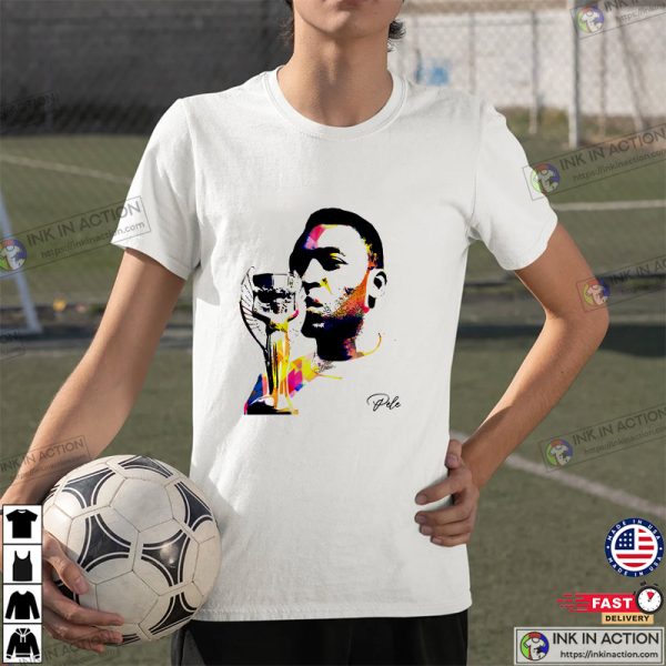 King of Soccer Pele edson arantes do nascimento Pop Art Style Graphic T-Shirt