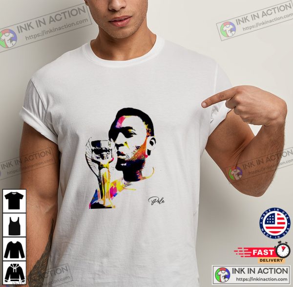 King of Soccer Pele edson arantes do nascimento Pop Art Style Graphic T-Shirt