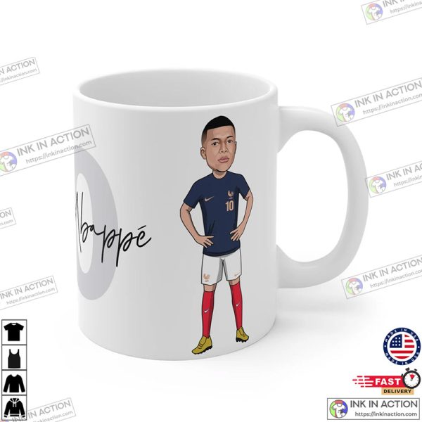 Kylian Mbappé Coffee Mug France Mbappe 2022 World Cup Fans Gift