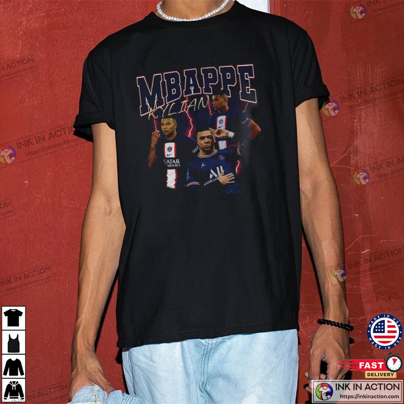 Kylian Mbappe France PSG Vintage 90s Best T-Shirt - Ink In Action