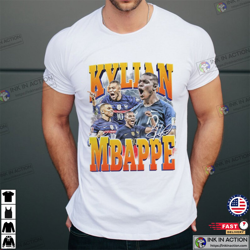 Jersey Team of France Football 2022 2023 Mbappe Printing Cotton