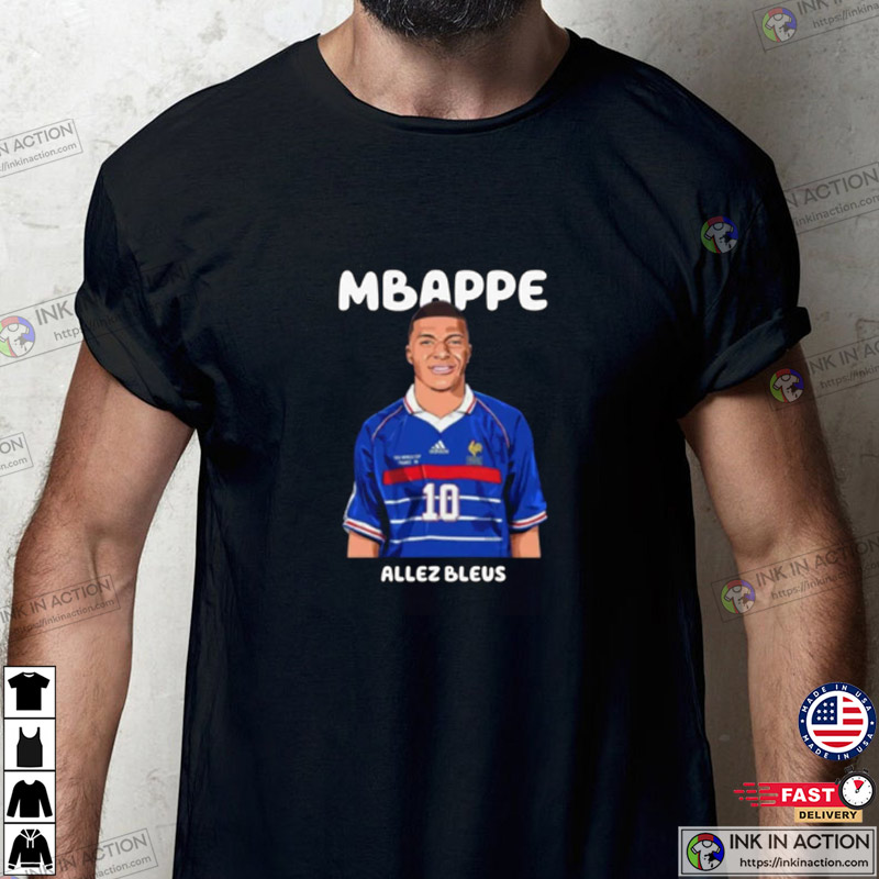 Kylian Mbappe France World Cup Qatar World Cup 2022 Shirt - Ink In