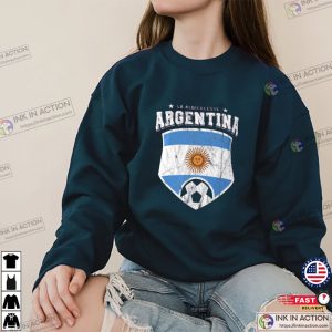 La Albiceleste Argentina Football National Flag FIFA World Cup 2022 T Shirt 3