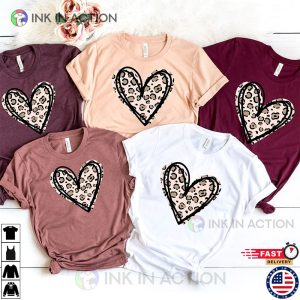 Leopard Print, Valentine’s Day Shirt For Women 2022