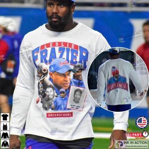 Leslie Frazier Crewneck Long Sleeves Von Miller Leslie Frazier Graphic Shirt 2