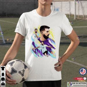 Lionel Messi 10 Graphic Tee Argentina World Cup 2022 Shirt Messi 10 Goat Tee