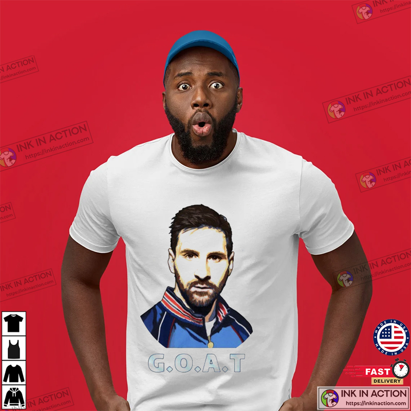 GOAT Lionel Messi Soccer Argentina Messi T-shirt - Ink In Action