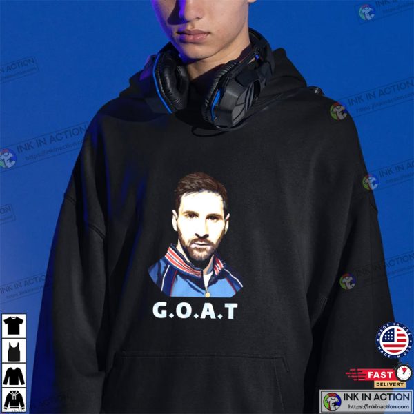 Lionel Messi G.O.A.T Argentina World Cup 2022 Tribute T-Shirt