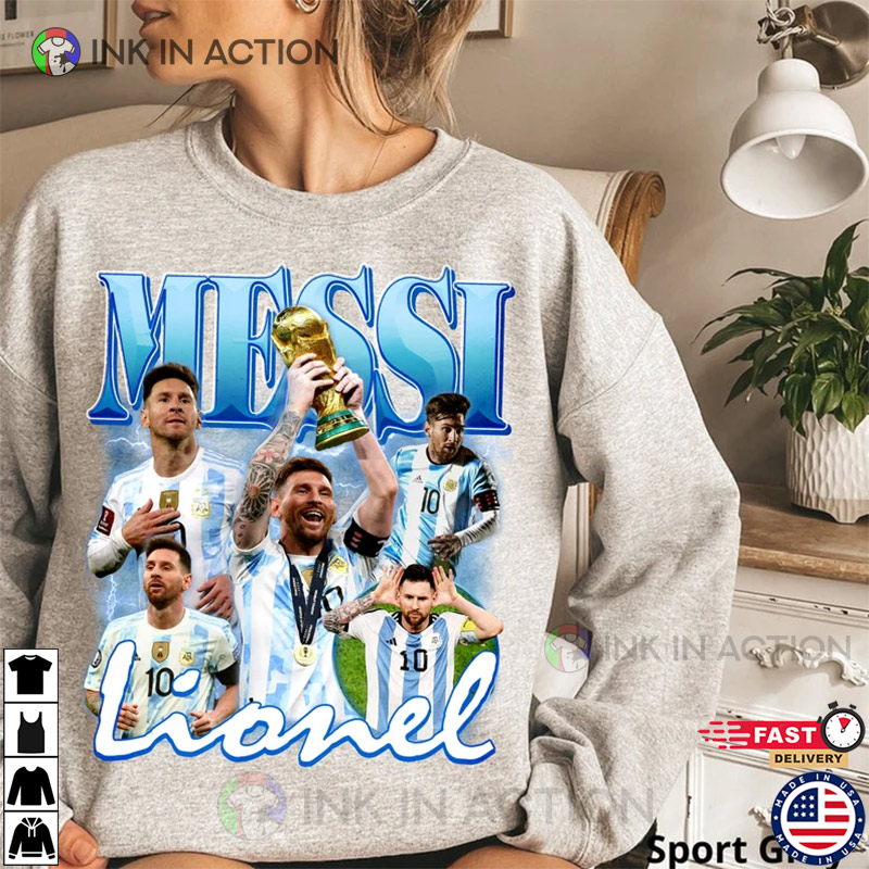 Lionel Messi Vintage Bootleg Champion World Cup Champion 2022