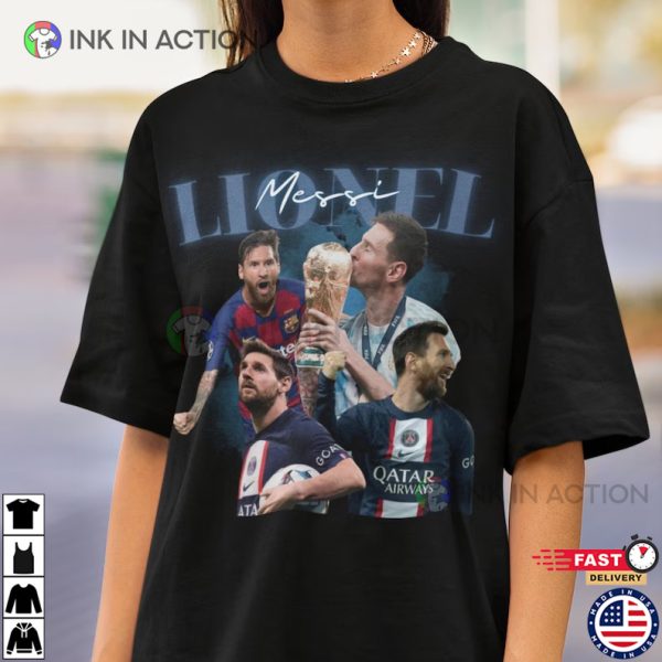 Lionel Messi Vintage Bootleg World Cup 2022 T-Shirt