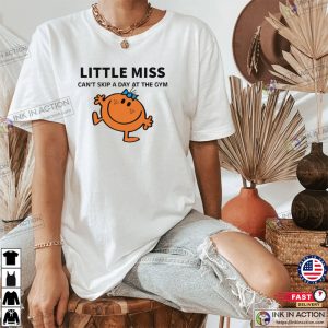 Little Miss Gym T Shirt Gift for Her Pump Cover Women Workout Top Unisex Funny Lifting Tee 2