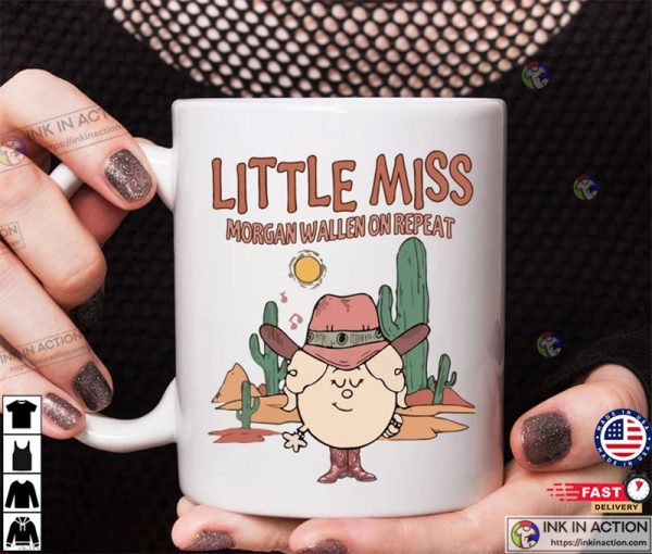 Little Miss On Repeat Coffee Mug Country Music Coffee Mug