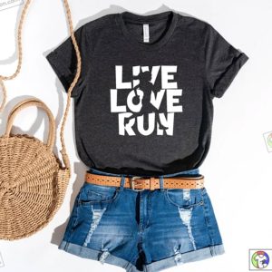 Live Love Run Shirt, Run More Worry Less, Running Outdoor T-shirt, Run Shirt, Cross Country, Marathoner Tee