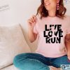 Live Love Run Shirt, Run More Worry Less, Running Outdoor T-shirt, Run Shirt, Cross Country, Marathoner Tee