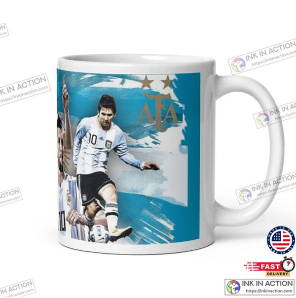 Majestic Lionel Messi M10 Argentina Coffee Mug