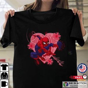 Man Hearts And Flowers, Valentine’s Day Spiderman Sweatshirt