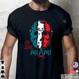 Miami Dolphins Football Halloween Mask T-shirt