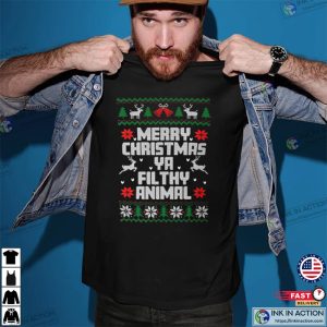 Merry Christmas Ya Filthy Animal Ugly Holiday Sweaters Santa Claus Christmas 2022 2