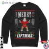 Merry Liftmas Christmas Funny Ugly Weightlifter Gym Fit