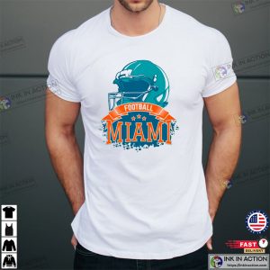 Miami Dolphins Football Helmet Miami Florida Football Toddler Shirt