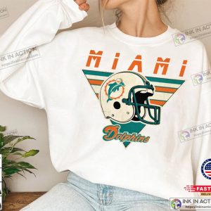 Miami Football Vintage Shirt. Dolphins shirt Miami Sweatshirt Miami Retro Shirt Football shirt 3