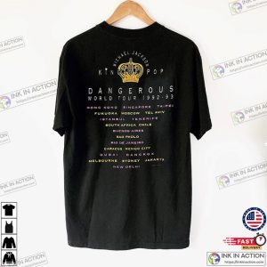 Michael Jackson Dangerous World Tour 1992 93 T Shirt Michael Jackson King Of Pop Tour 92 T Shirt Michael Jackson Shirt 2