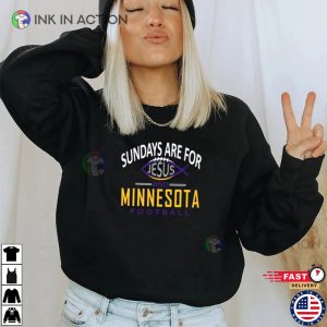 Minnesota Football Jesus on Sunday Crewneck Sweatshirt 2