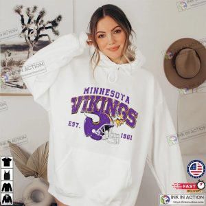 Minnesota Vikings Hooded Sweatshirt Est. 196 Vikings Football Gifts