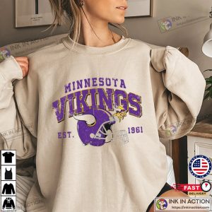 Minnesota Vikings Hooded Sweatshirt Est. 196 Vikings Football Gifts 4