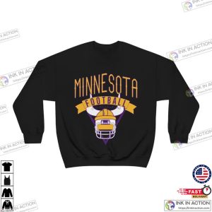 Minnesota Vikings Retro Football Sweatshirt Vintage Minnesota Vikings Crewneck 1