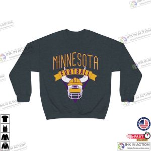 Minnesota Vikings Retro Football Sweatshirt Vintage Minnesota Vikings Crewneck 2