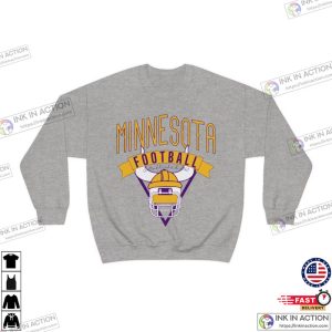 Minnesota Vikings Retro Football Sweatshirt Vintage Minnesota Vikings Crewneck 4