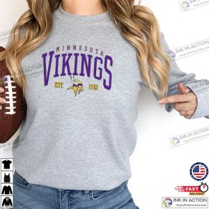 Minnesota Vikings Sweatshirt Vikings Tee Football Sweatshirt Football Fan Shirt 2