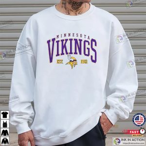 Minnesota Vikings Sweatshirt Vikings Tee Football Sweatshirt Football Fan Shirt 3