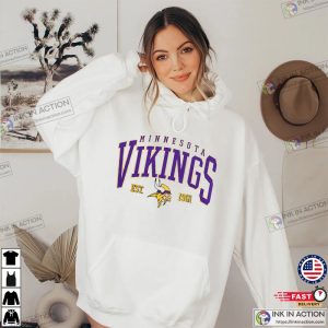 Minnesota Vikings Sweatshirt Vikings Tee Football Sweatshirt Football Fan Shirt 4