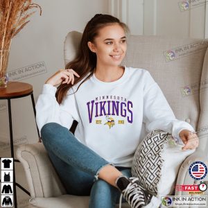Minnesota Vikings Sweatshirt Vikings Tee Football Sweatshirt Football Fan Shirt 5