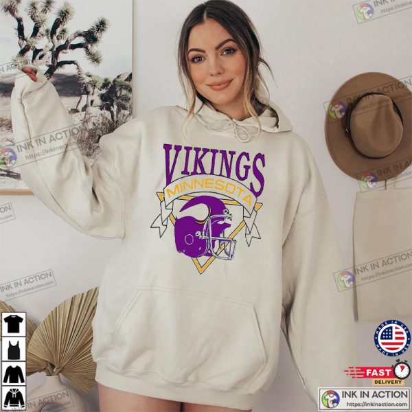 Minnesota Vikings Football Crewneck Vintage Sweater