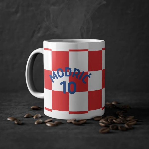 Modric Croatia Strip Mug Modric 10 World Cup Qatar 2022 Coffee Cup