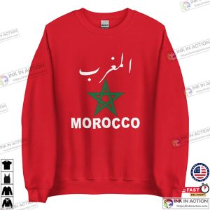 Moroccan Flag Football Sweatshirt Morocco FIFA World Cup Qatar 2022 T shirt 2