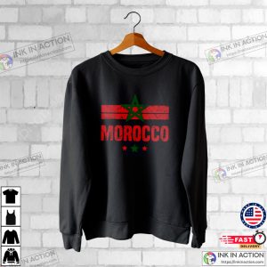 Morocco Flag World Cup T Shirt Moroccan Flag Graphic Tee 3