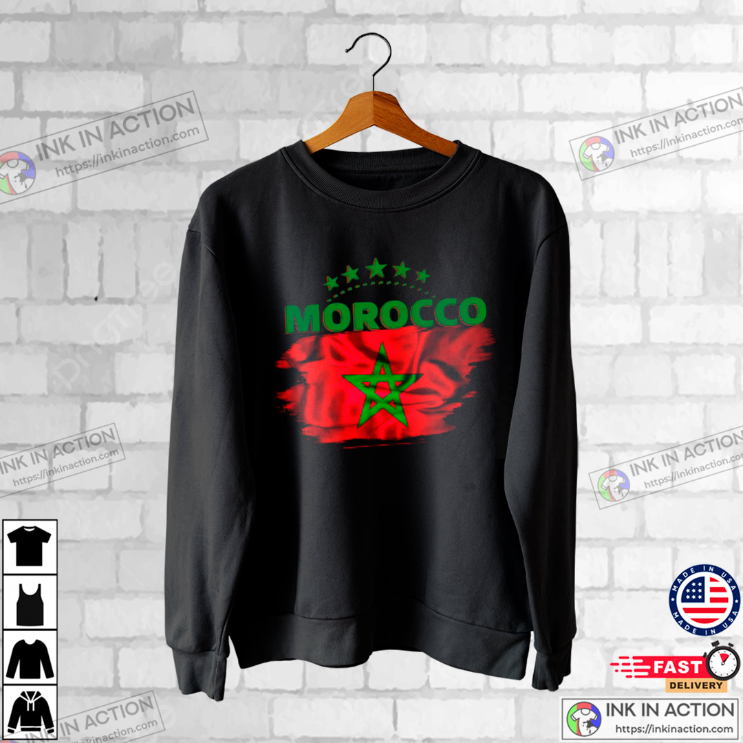 Morocco Football Goal World Cup 2022 T-Shirt - Ink In Action