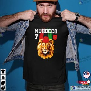 Morocco Lion Flag Sport Morocco with moroccan pattern 2022 Essential T Shirt 3