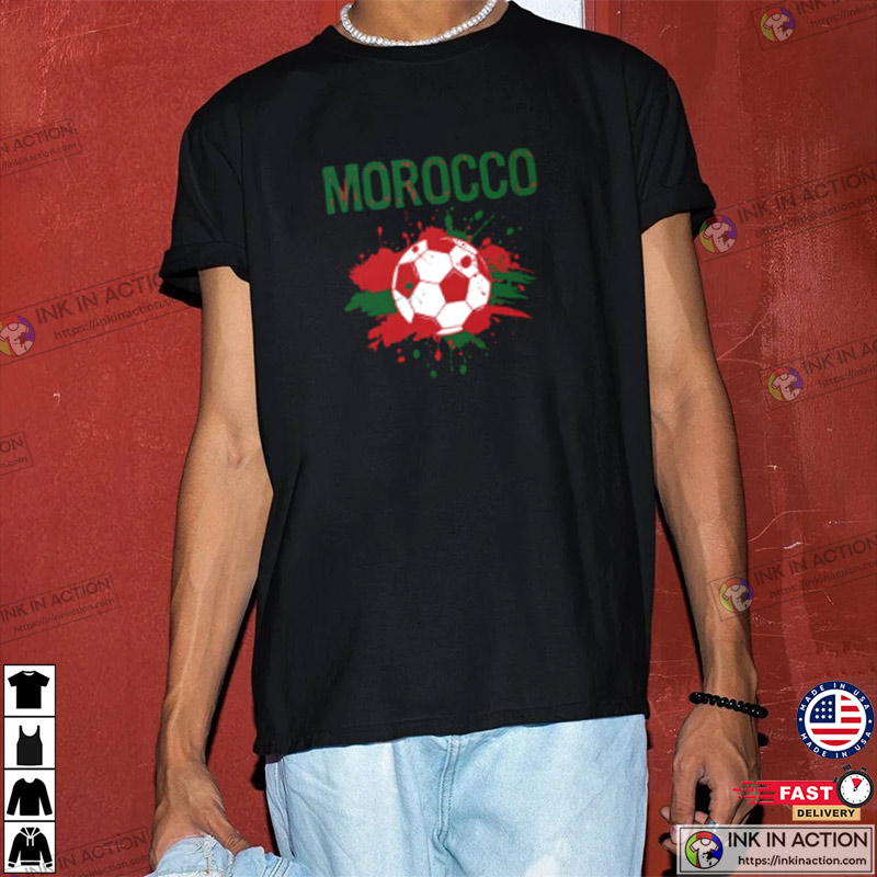 Morocco Soccer Football Fan Essential T-Shirt - Ink In Action