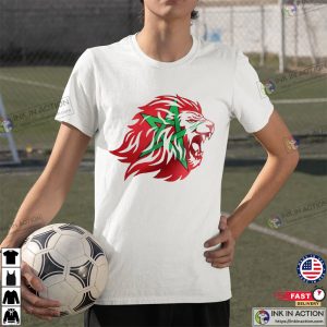 Morocco The Atlas Lions Shirt Morocco World Cup 2022 National Football Team Logo Shirt