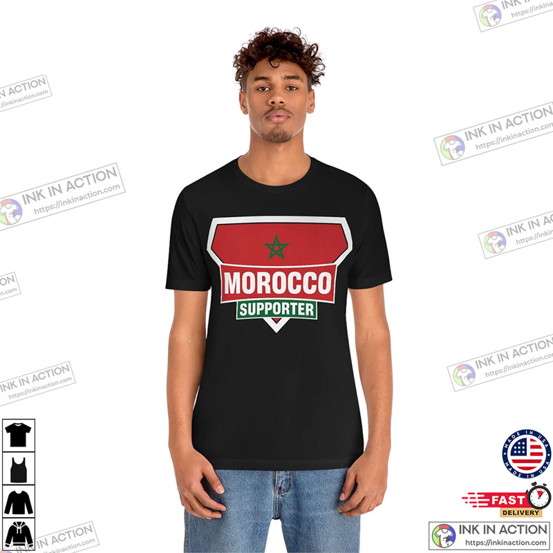 Morocco World Cup 2022 Morocco Supporter Shirt - Ink In Action