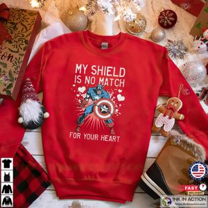My Shield Is No Match For Your Heart Captain America T Shirt 1