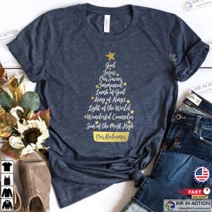 Names Of Jesus Christmas Tree Shirt