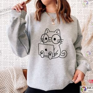 Nerd Cat Funny Cat, Cat Lover Nerd Student Shirt