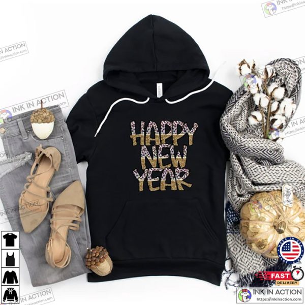 New Years Eve Leopard Happy New Year Shirt